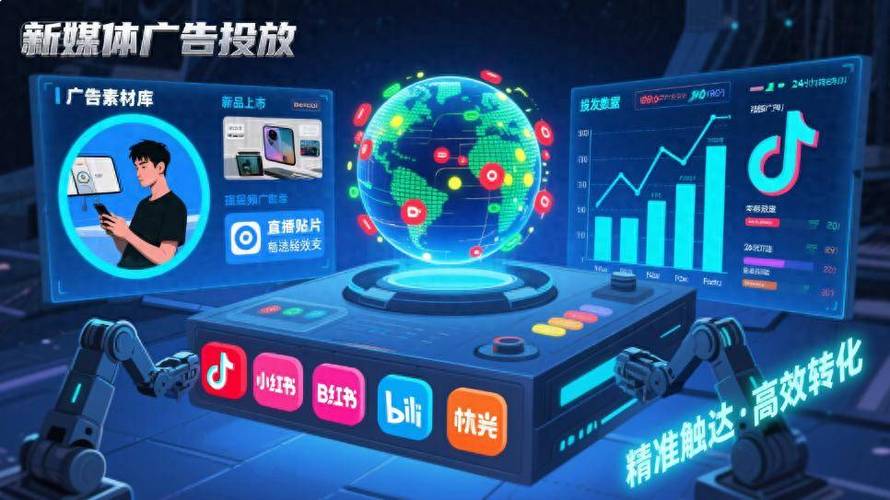 线上广告“投放引擎” 新媒体赋能，全国流量一网打尽！